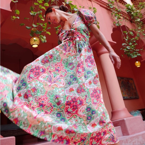 Cleobella Reza Midi Dress in Panama print - Picture 6 of 7